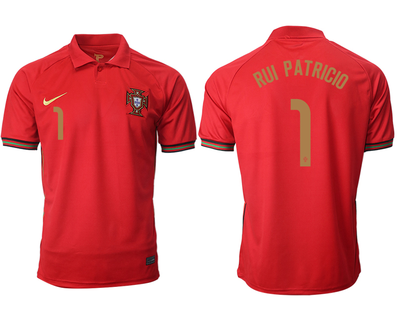 Men 2021 Europe Portugal home AAA version #1 soccer jerseys